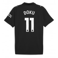 Manchester City Jeremy Doku #11 Vonkajší futbalový dres 2025-26 Krátky Rukáv